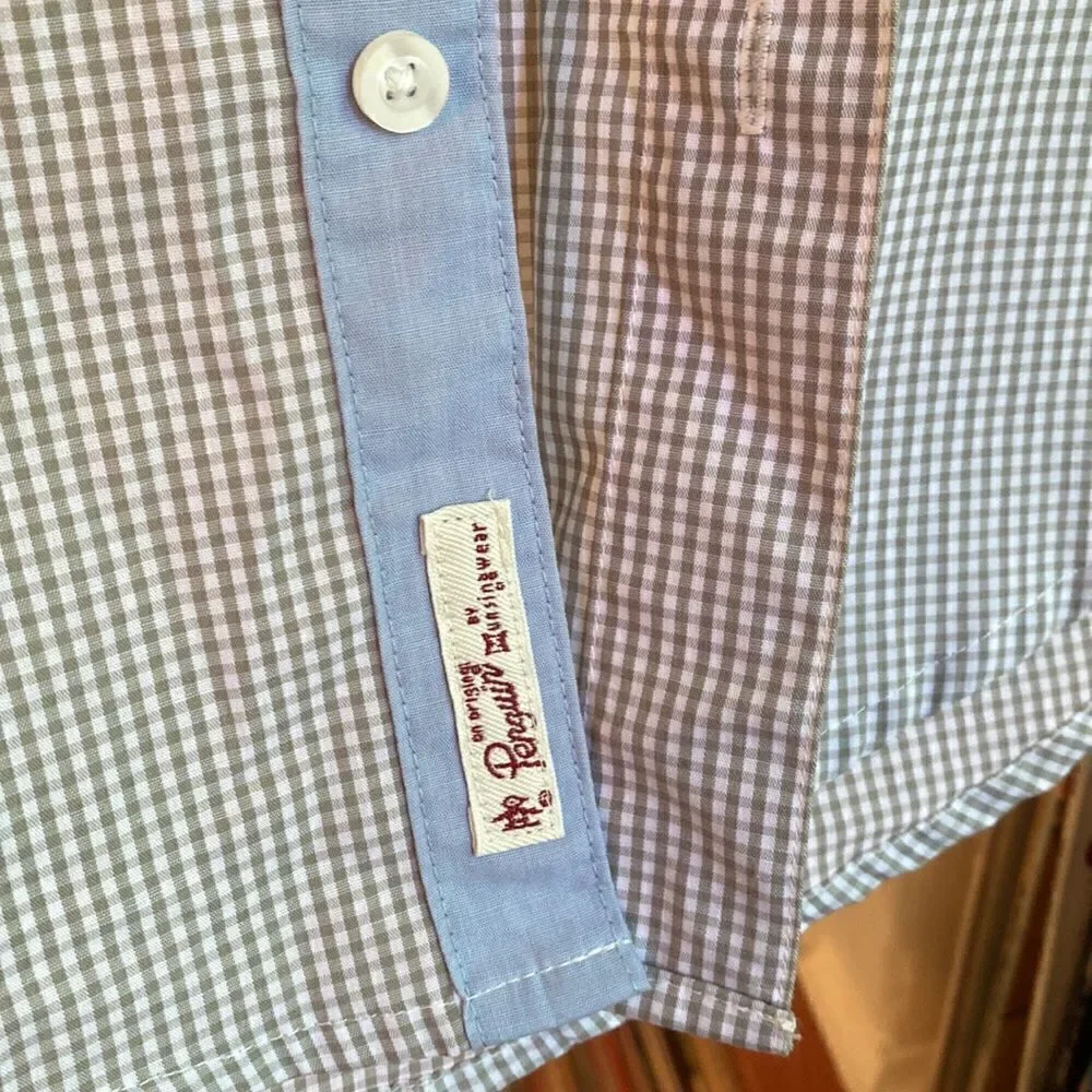 NWT Original Penguin Gingham Button Down shirt  - Picture 5 of 12
